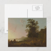 Carte Postale Aelbert Cuyp - Paysage avec le vol vers l'Egypte (Devant / Derrière)