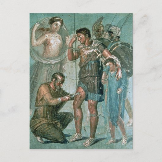 Carte Postale Aeneas blessé, de Pompéi (Devant)