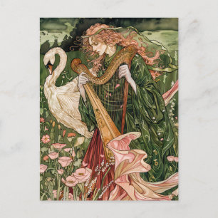 Carte Postale Aengus dieu celtique de l'Amour et de la Beauté
