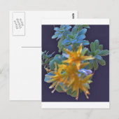 Carte Postale Aeonium en floraison (Devant / Derrière)