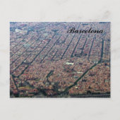 Carte Postale Aerial de Barcelone (Devant)
