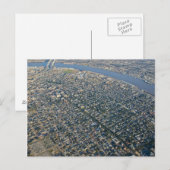 Carte Postale Aerial du district de Garden (Devant / Derrière)