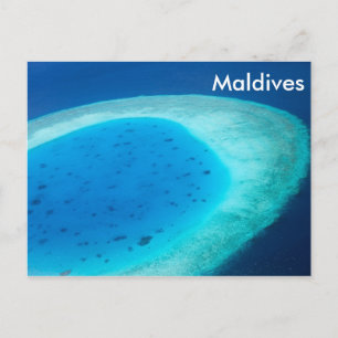 Carte Postale Aerial view of Maldives atoll