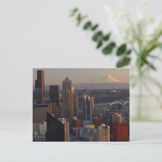 Carte Postale Aerial view of Seattle city skyline 2 (Debout devant)