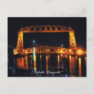 Carte Postale Aeriel Lift Bridge Duluth Minnesota