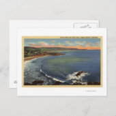 Carte Postale Aérien des criques le long de la côte (Devant / Derrière)