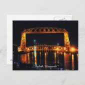 Carte Postale Aérien Lift Bridge Duluth Minnesota (Devant / Derrière)