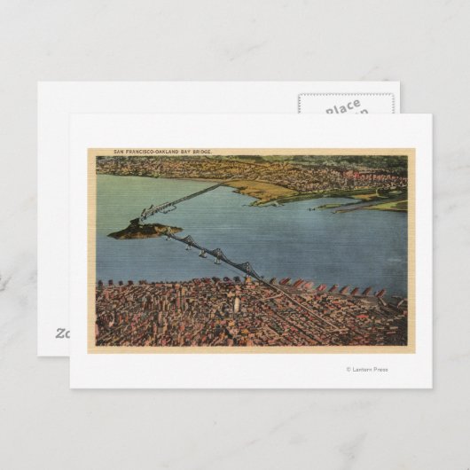 Carte Postale Aérien, San Francisco-Oakland Bay Bridge (Devant / Derrière)