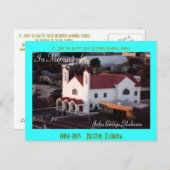 Carte postale aérienne de l'église St. John's (Devant / Derrière)