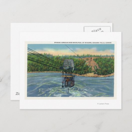 Carte Postale Aerocar espagnol sur Whirlpool Niagara (Devant / Derrière)