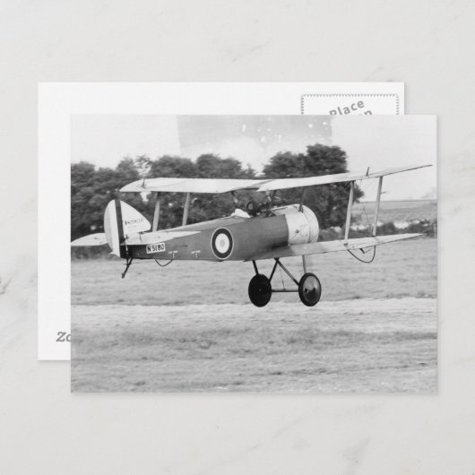 Carte Postale Aéronef Sopwith Décollage (Devant / Derrière)