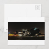 Carte Postale Aéronefs de nuit (Devant / Derrière)