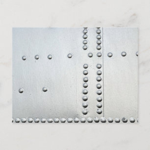 Carte Postale Aéronefs en aluminium - Peau Abstraite
