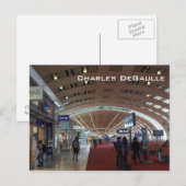 Carte Postale Aéroport international Charles De Gaulle (Devant / Derrière)