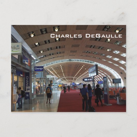 Carte Postale Aéroport international Charles De Gaulle (Devant)
