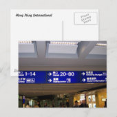 Carte Postale Aéroport international de Hong Kong (Devant / Derrière)