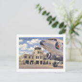 Carte Postale Aéroport, Jacksonville, Floride, Vintage (Debout devant)