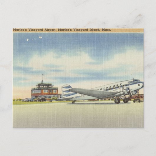 Carte Postale Aéroport Marthas Vineyard (Devant)