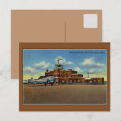 Carte Postale Aéroport vintage Wold-Chamberlain Minneapolis (Devant / Derrière)