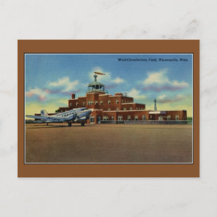 Carte Postale Aéroport vintage Wold-Chamberlain Minneapolis