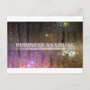 Carte Postale affaires comme d'habitude