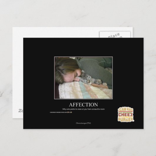 Carte Postale Affection (Devant / Derrière)