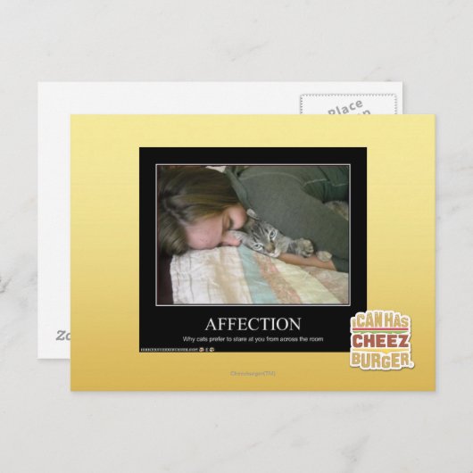 Carte Postale Affection (Devant / Derrière)