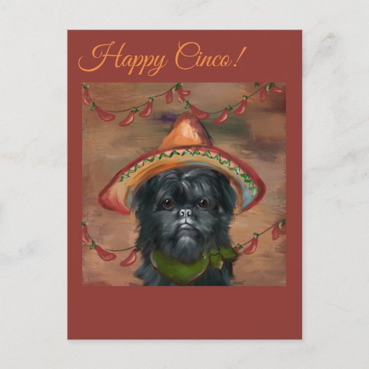 Carte Postale Affenpinscher (Devant)