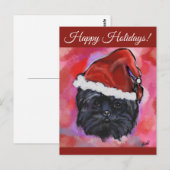 CARTE POSTALE AFFENPINSCHER  (Devant / Derrière)