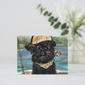Carte Postale Affenpinscher (Debout devant)