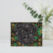 Carte Postale Affenpinscher (Debout devant)