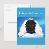 Carte Postale Affenpinscher Ange (Devant / Derrière)