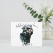 Carte Postale Affenpinscher Maman 2 (Debout devant)