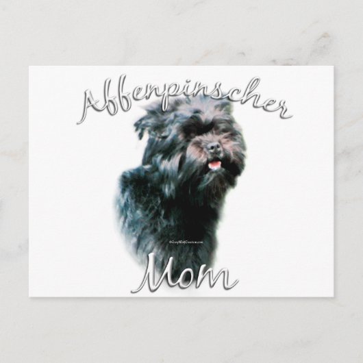 Carte Postale Affenpinscher Maman 2 (Devant)