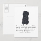 Carte Postale Affenpinscher Souvenir (Devant / Derrière)