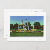 Carte Postale Affichage avec le bloc State Capitol à distance (Devant / Derrière)