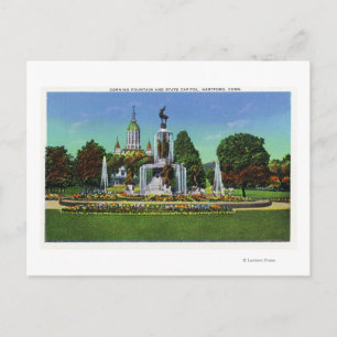 Carte Postale Affichage avec le bloc State Capitol à distance