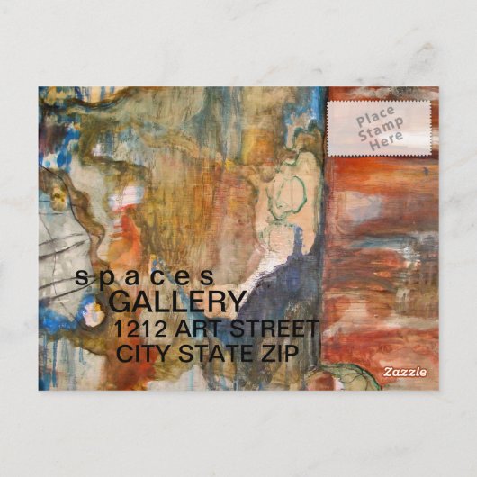 CARTE POSTALE AFFICHAGE D'ART (Dos)