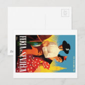 Carte Postale Affiche 1961 juste de l'Espagne Séville avril (Devant / Derrière)