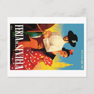 Carte Postale Affiche 1961 juste de l'Espagne Séville avril