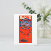 Carte Postale Affiche 2 de la publicité du mont Rainier (Debout devant)