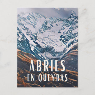 Carte Postale Affiche Abriès en Queyras Station de ski
