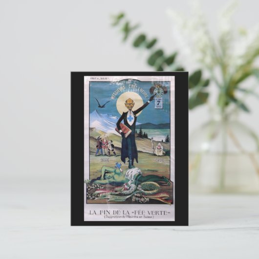 Carte Postale Affiche Absinthe (Debout devant)