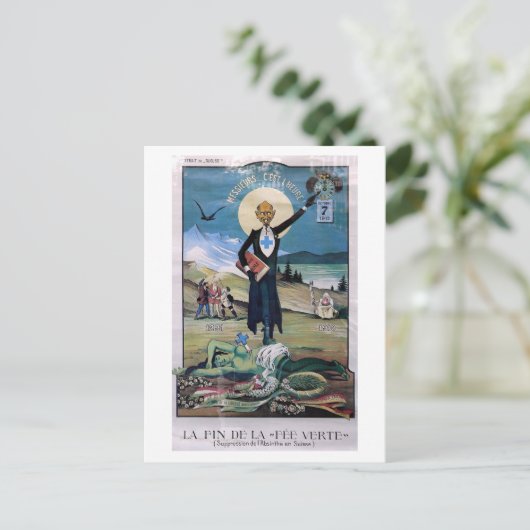 Carte Postale Affiche Absinthe (Debout devant)