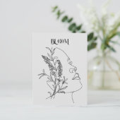 Carte Postale Affiche Abstraite d'une femme Boho (Debout devant)