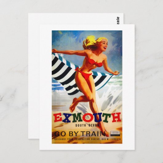 Carte Postale Affiche ancienne d'Exmouth South Devon Australie (Devant / Derrière)