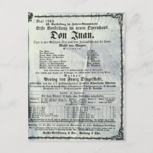 Carte Postale Affiche annonçant une représentation de "Don Juan"