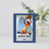 Carte Postale Affiche britannique sur les chemins de fer et le b (Debout devant)