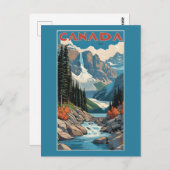 Carte Postale Affiche Canada Travel (Devant / Derrière)