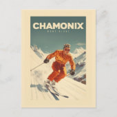 Carte Postale Affiche Chamonix - France - Mont-blanc illustratio (Devant)
